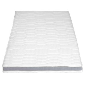 Leen Bakker - Topmatras Maud - Koudschuim - 120x200x9 Cm - Polyester - Wit
