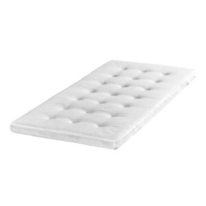 Leen Bakker - Topmatras Nova - Koudschuim - 90x200x8 Cm - Polyester - Wit