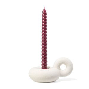 HEMA HEMA Kandelaar Donut Met Oor Wit (wit)