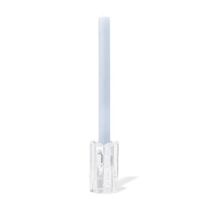 HEMA HEMA Kandelaar S Glas Ribbel Transparant (transparant)