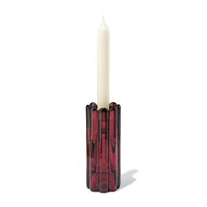 HEMA HEMA Kandelaar 5.8x10cm Glas Bruin (bruin)