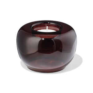 HEMA HEMA Sfeerlichthouder Glas Retro Bruin (bruin)