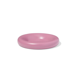 HEMA HEMA Kaarsonderzetter ⌀20cm Keramiek Roze (donkerpaars)