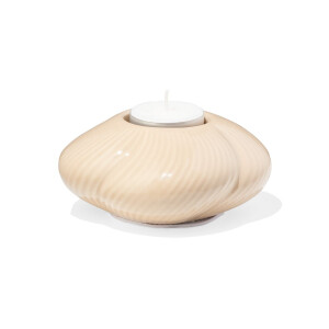 HEMA HEMA Theelichthouder Keramiek Twist Crème (creme)