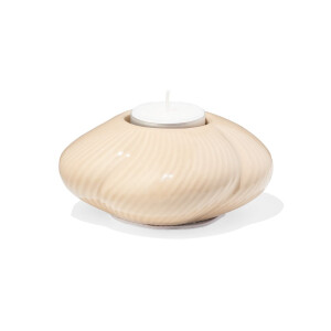 HEMA HEMA Sfeerlichthouder Keramiek Twist Crème (creme)