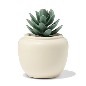 HEMA HEMA Bloempot ⌀7x7.4cm Keramiek Crème (creme)
