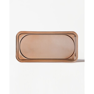 HEMA HEMA Kaarsplateau 24x12x3cm Kub Glas Gehamerd Transparant (transparant)