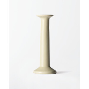 HEMA HEMA Kandelaar ⌀8x20cm Zwier Keramiek Wit (wit)