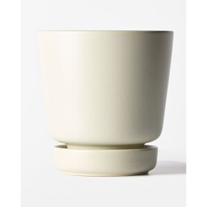 HEMA HEMA Bloempot ⌀14.4x14.8cm Keramiek Wit (wit)