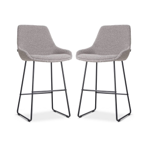 Set van 2 barstoelen Nino-Isa bouclé | Nolon