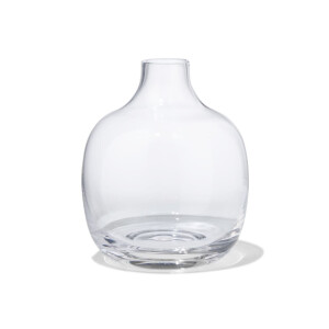 HEMA HEMA Vaas Voor Geurstokjes ⌀8.4x10cm Glas Transparant (transparant)
