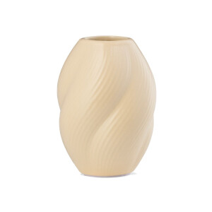 HEMA HEMA Vaas Voor Geurstokjes ⌀7x10cm Keramiek Twist Naturel (naturel)