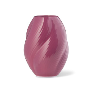 HEMA HEMA Vaas Voor Geurstokjes ⌀7x10cm Keramiek Twist Aubergine (aubergine)