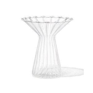 HEMA HEMA Vaas Voor Geurstokjes ⌀10x12cm Glas Met Kraag Transparant (transparant)