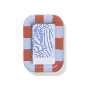 HEMA HEMA Fotolijst 3x10cm Terra-lichtblauw Hout Instax (terra)