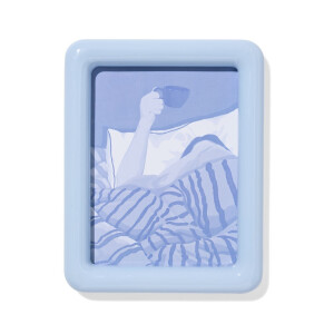 HEMA HEMA Fotolijst 15x20cm Lichtblauw Hout (blauw)