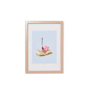 HEMA HEMA Fotolijst A4 31.5x23x1cm Hout (taupe)
