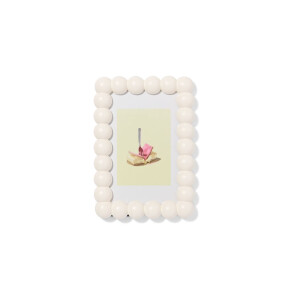 HEMA HEMA Fotolijst 10x15cm Hout Bolletjes (middenbruin)