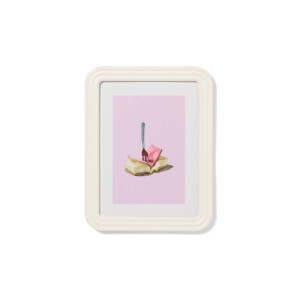HEMA HEMA Fotolijst 15x20cm Hout Ribbelrand (wit)