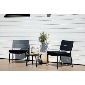 Nohr Outdoor Bijzettafel 'Adon' 40 x 40cm, kleur Zwart