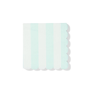 HEMA HEMA Servetten 24x24cm Papier Strepen Blauw - 20 Stuks (blauw)