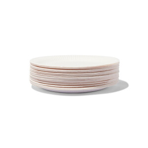 HEMA HEMA Borden Karton Ø22.6 Cm 20 Stuks (wit)