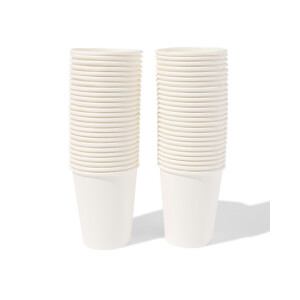 HEMA HEMA Bekers Wit - 50 Stuks