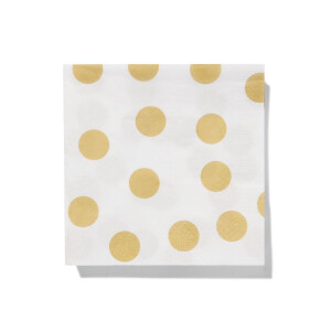 HEMA HEMA Servetten Gouden Stip 20 Stuks (goud)