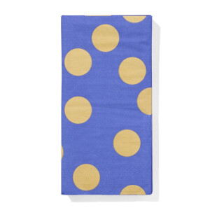 HEMA HEMA Servetten Stippen Blauw 40x40 -12 Stuks