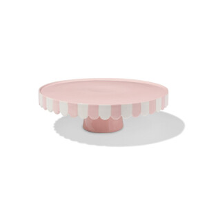 HEMA HEMA Taartplateau Keramiek Geschulpte Rand Roze (roze)