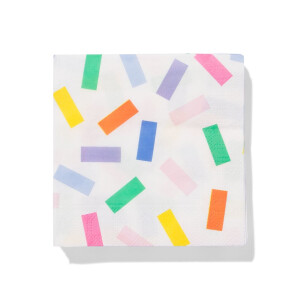 HEMA HEMA Servetten 24x24cm Papier Kleur - 20 Stuks (multicolor)