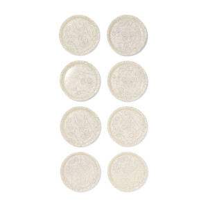 HEMA HEMA Borden ⌀22.5cm Papier Bloemen - 8 Stuks