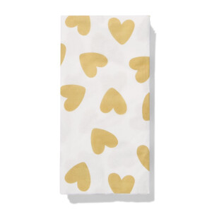 HEMA HEMA Servetten 33x18cm Papier Hart - 12 Stuks (goud)