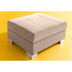 INOSIGN Hocker Turah met modern quilting past bij de serie, b/d/h: 85/61/40 cm, ook in leer