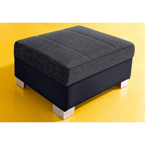 INOSIGN Hocker Turah met modern quilting past bij de serie, b/d/h: 85/61/40 cm, ook in leer
