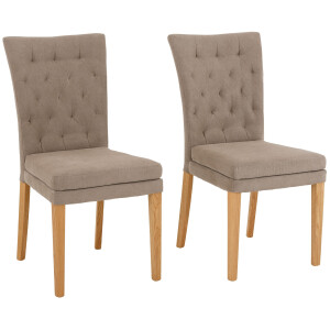 Home affaire Eetkamerstoel Colorado BESTSELLER Polsterstoel Poten in eiken of noten. In set van 2, 4 of 6