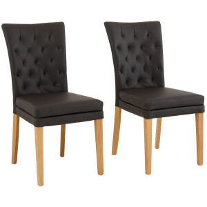 Home affaire Eetkamerstoel Colorado BESTSELLER Polsterstoel Poten in eiken of noten. In set van 2, 4 of 6