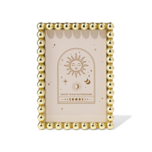 HEMA HEMA Sassy Me Fotolijst 10x15cm Bolletjes Goud (goud)
