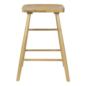 ZILT Barstoel 'Marky' Eikenhout, kleur Naturel (zithoogte 64cm)