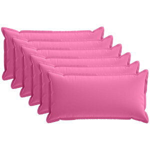 vidaXL - Kussen - met - kussen - HOUTEN - 6 - st - Roze - Polyester