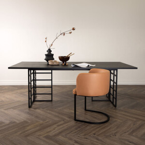 Nohr Eettafel 'Tarissa' 220 x 100cm, kleur Zwart