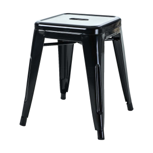 Metalen krukje zwart - 45 cm