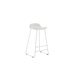 Nohr Barkruk 'Jawanna' Kunststof, kleur Wit (zithoogte 75cm)