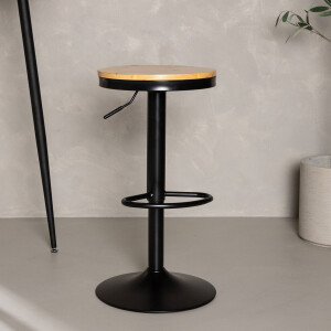 Nohr Verstelbare Barkruk 'Tiani' Eikenlook (zithoogte 60-80cm)