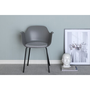 Nohr Eetkamerstoel 'Clentor' Kunststof, kleur Grijs