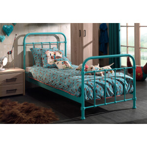 Vipack Kinderledikant Metalen bed, tienerbed, 1-persoons met lattenbodem