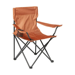 Opvouwbare campingstoel - oranje - 80x75x50 cm