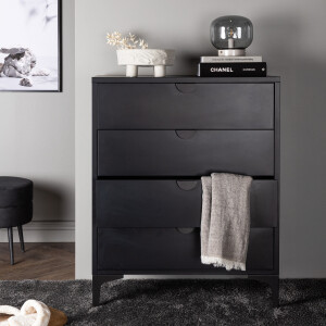 Nohr Ladekast 'Danyella' Met 4 laden, kleur Zwart