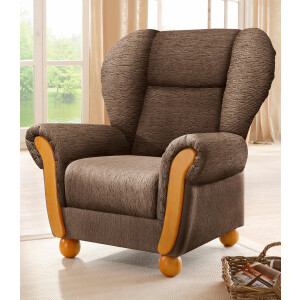 Home affaire Fauteuil Milano, comfortabele ovale fauteuil in landhuisstijl (set)