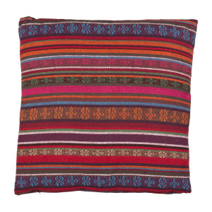 Sierkussen Mexican - rood/paars - 60x60 cm